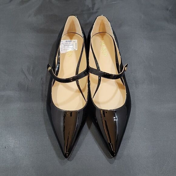 BRAND NEW LAUREN RALPH LAUREN LONDYN PATENT LEATHER MARY JANE BALLET FLATS - Picture 2 of 16